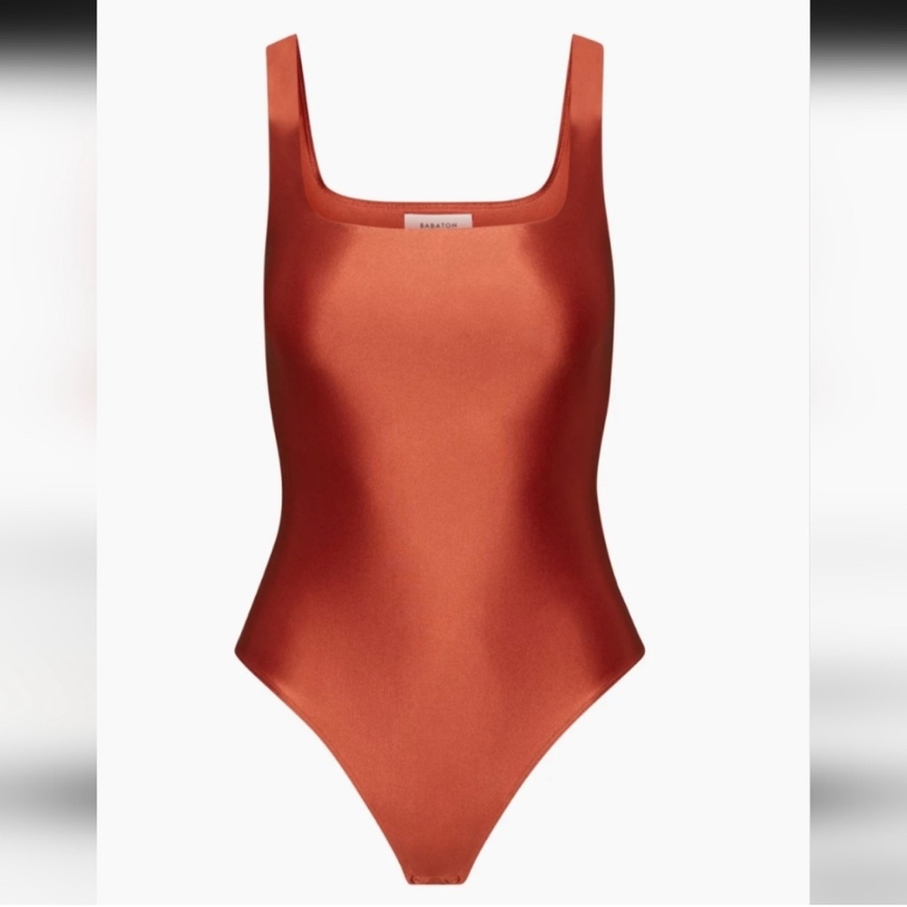NWT Babaton Satinette Tank Bodysuit Corsa Red L